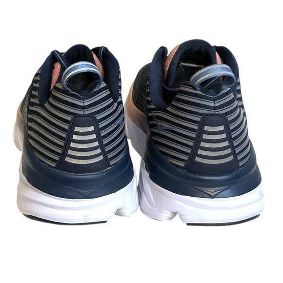 Hoka One One Bondi 6 Max Women's Size 12 Blue Pink Cushioned Running Sneakers - Picture 8 of 16